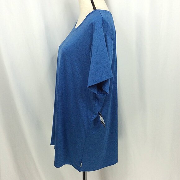 NWT Eddie Bauer Resolution T-Shirt Womens Plus Size 2X Blue Short Sleeve - Picture 4 of 8